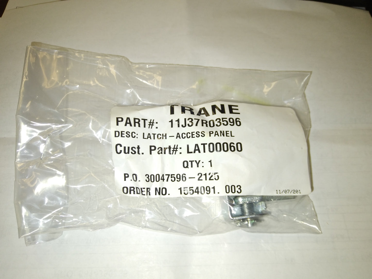 SERVICE PART; LATCH, ADJUSTABLE GRIP