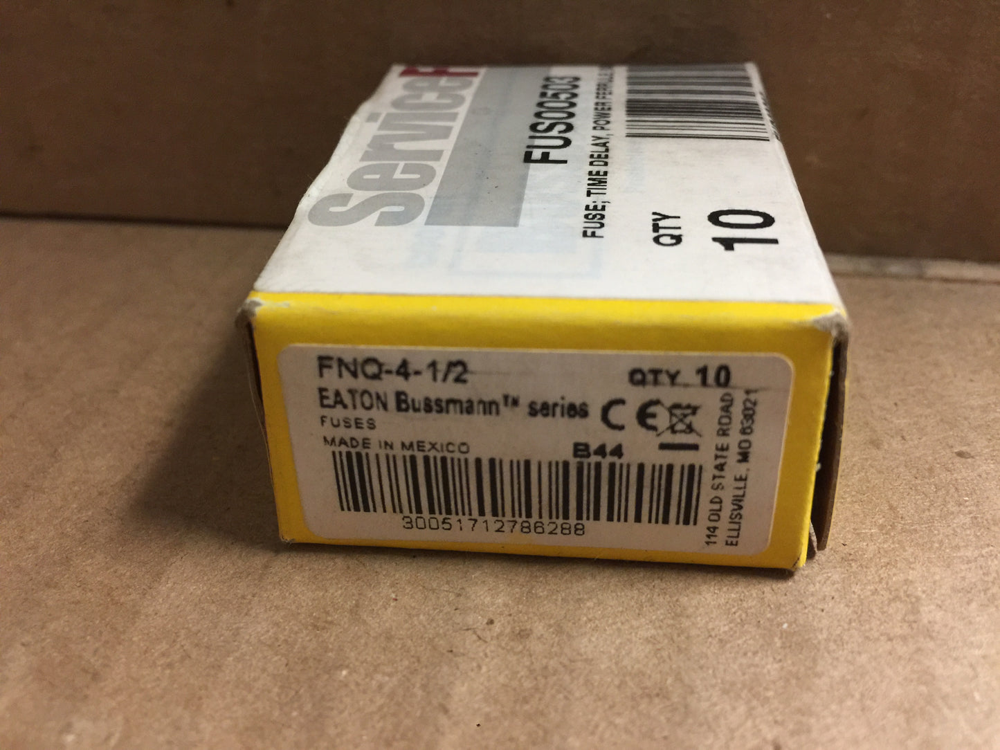 FUSE; TIME DELAY, POWER FERRULE, 500VAC, 4.5 AMP, 10PK