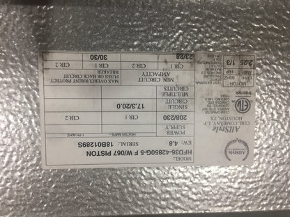 3 1/2 TON AC/HP HORIZONTAL CEILING FANCOIL WITH 5KW HEAT 208-230/60/1