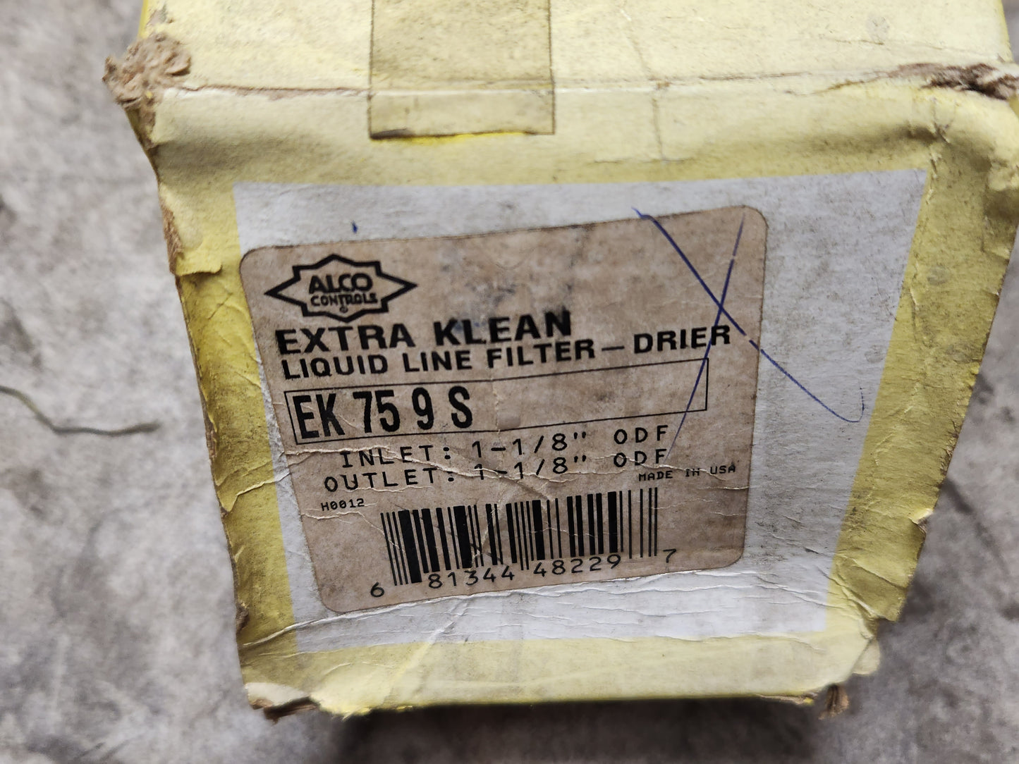 75 CUBIC INCH 1-1/8" SWEAT LIQUID LINE FILTER DRIER