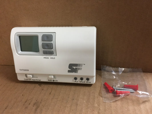 2 STAGE COOL/HEAT HEAT PUMP PROGRAMMABLE THERMOSTAT; 24VAC