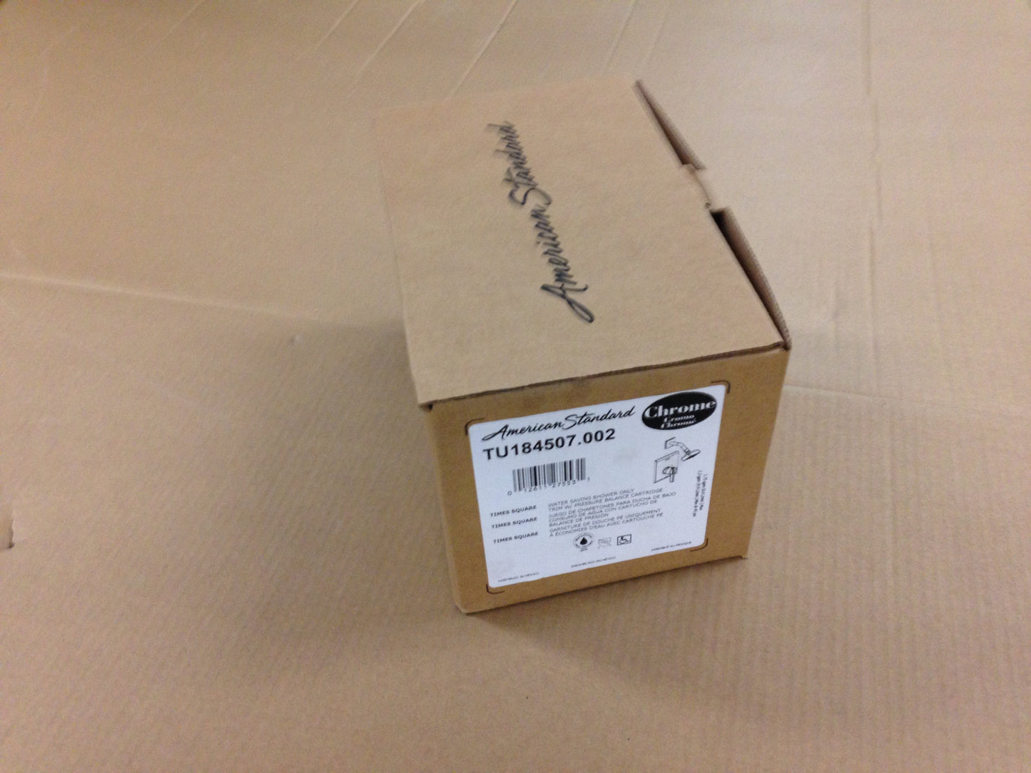 "TIMES SQUARE" WATER SAVING SHOWER ONLY TRIM W/PRESSURE BALANCE CARTRIDGE, CHROME