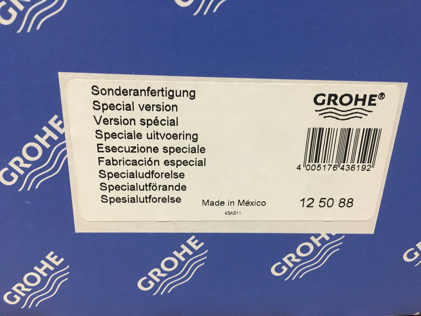 THERMOSTATIC CONTROL UNIT WITH TRIM KIT CHROME