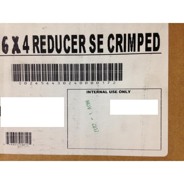 6" X 4" REDUCER, SE CRIMPED