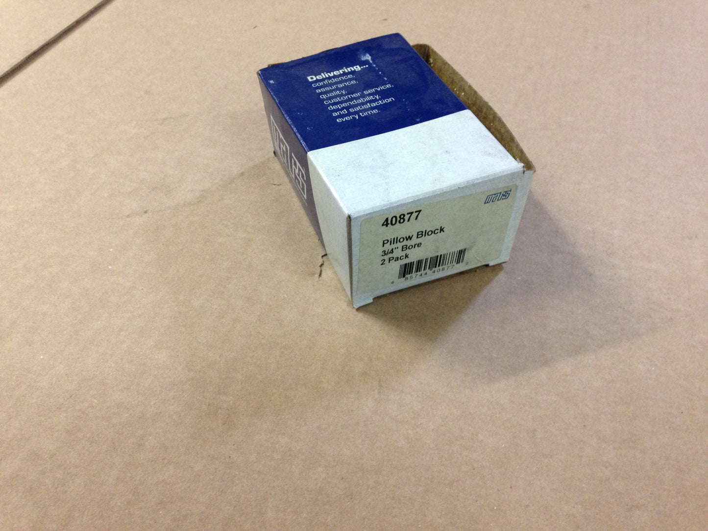 PILLOW BLOCK BEARING,3/4" in BORE, SOLD AS 2 PER BOX