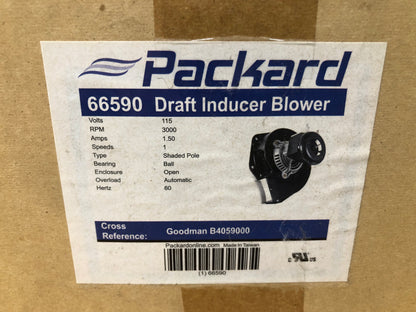 DRAFT INDUCER BLOWER ASSEMBLY 115/60/1 3000 RPM 1 SPEED