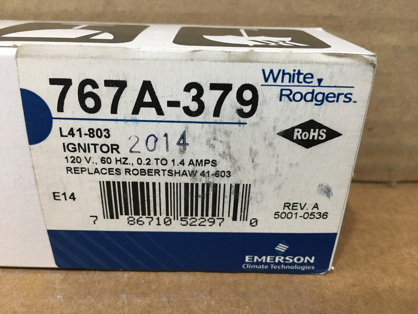 HOT SURFACE IGNITOR 120V 60HZ .2-1.4AMPS