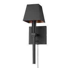 MESSINA 15" TALL WALL SCONCE MATTE BLACK