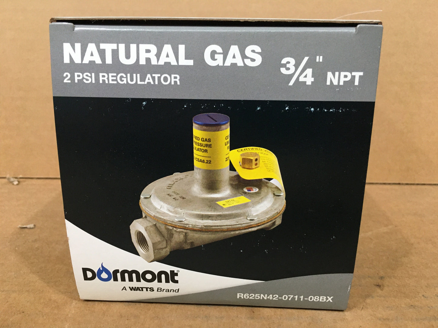 3/4" NATURAL GAS REGULATOR 2 PSI