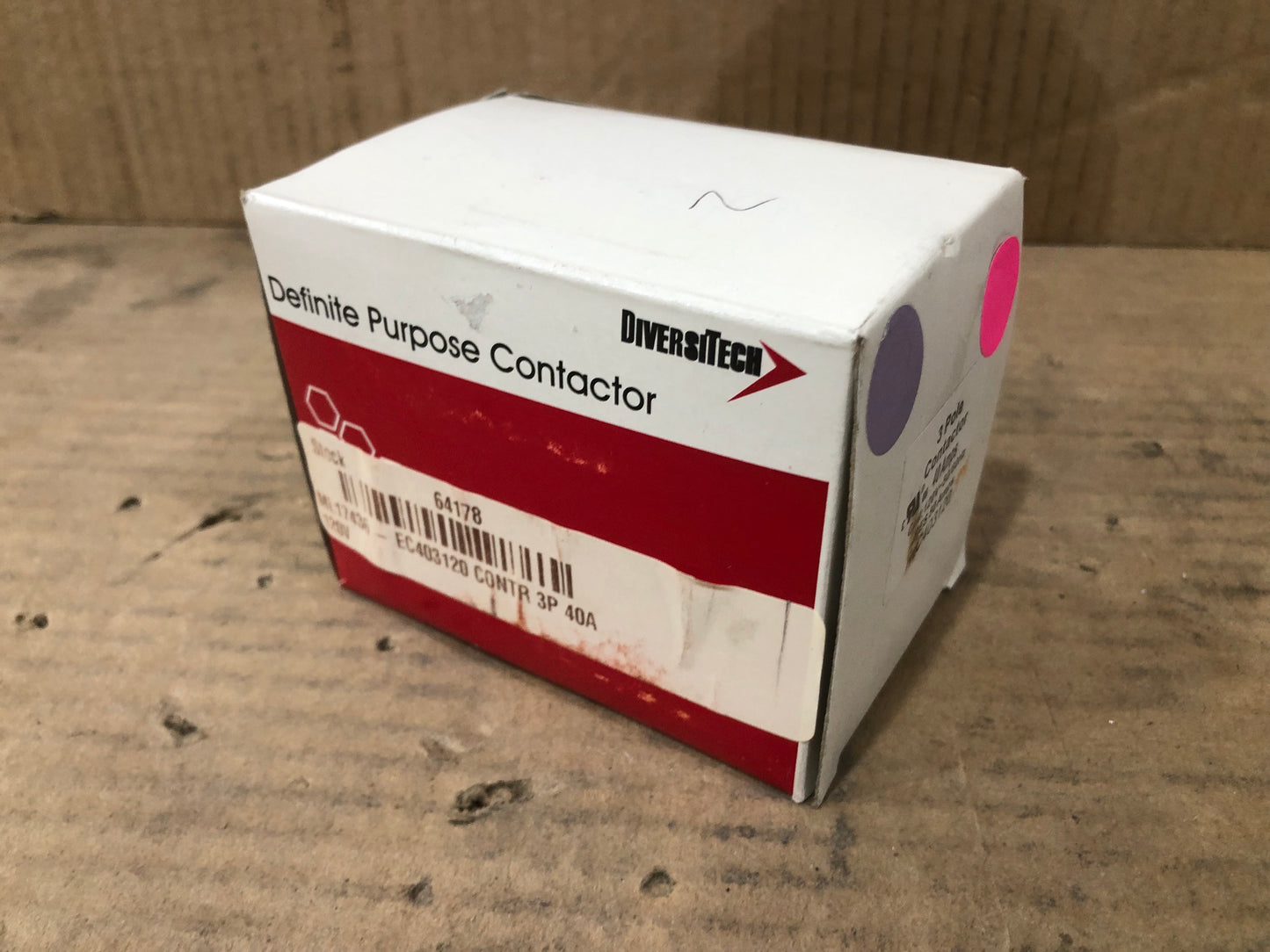 3 POLE 40 AMP DEFINITE PURPOSE CONTACTOR 120/50-60