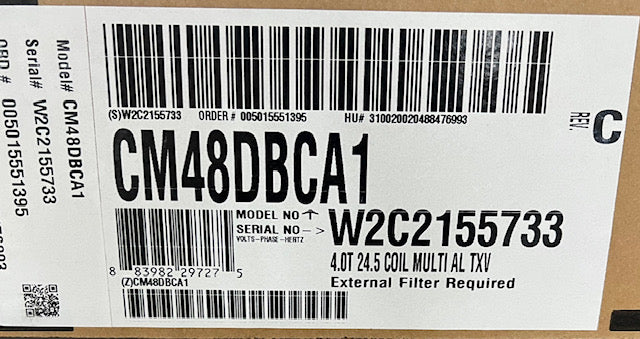 4 TON AC/HP MULTI-POSITION ALUMINUM 'N' COIL, R-410A/R-407C, CFM 1600