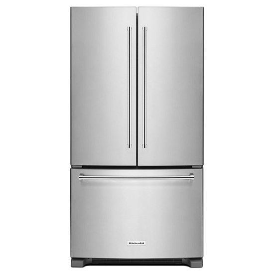 35-7/8 in. 25.2 cu. ft. Bottom Mount Freezer French Door Refrigerator in Stainless SteelL