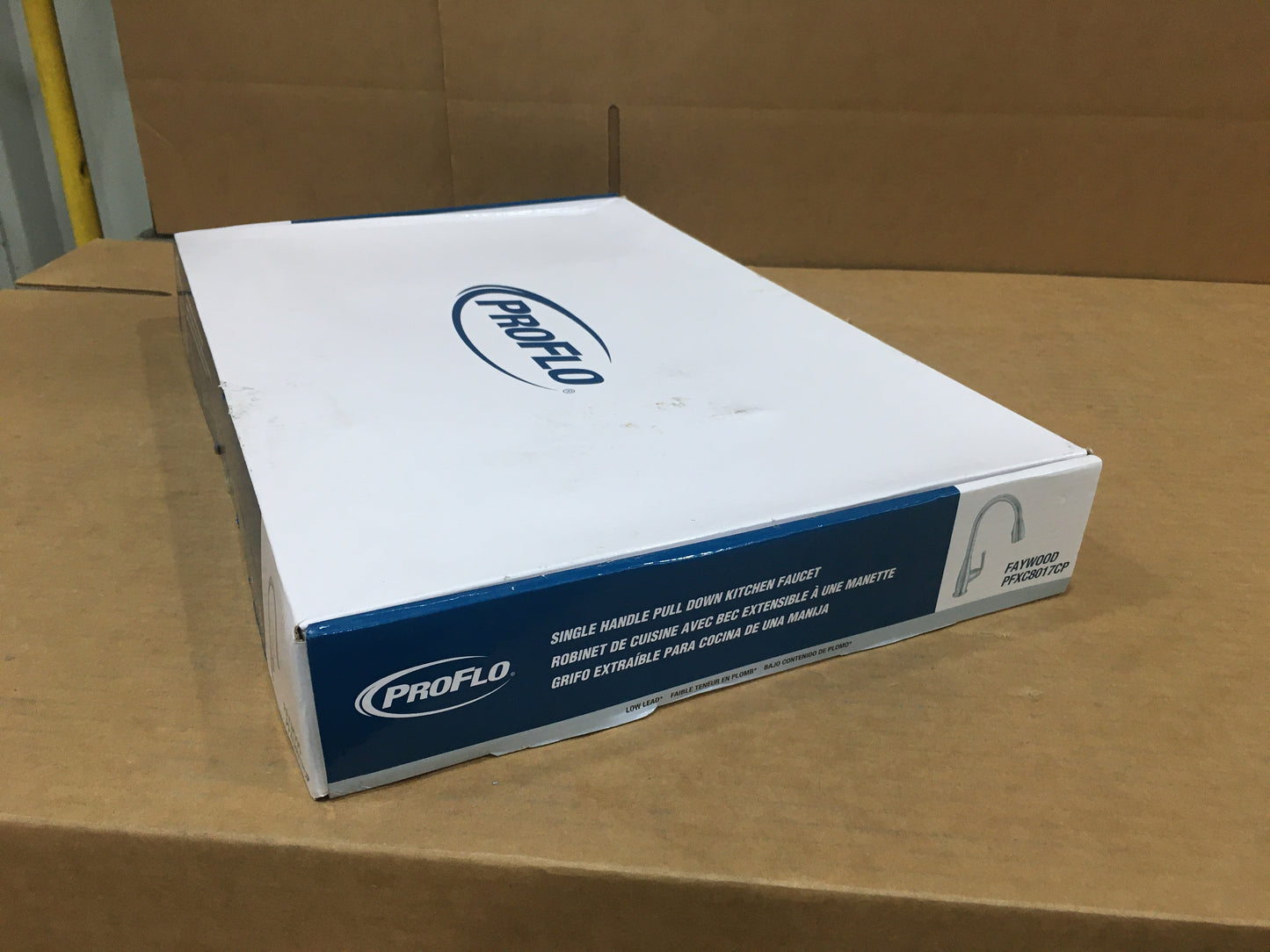 FAYWOOD SINGLE HANDLE PULL DOWN KITCHEN FAUCET, POLISHED CHROME