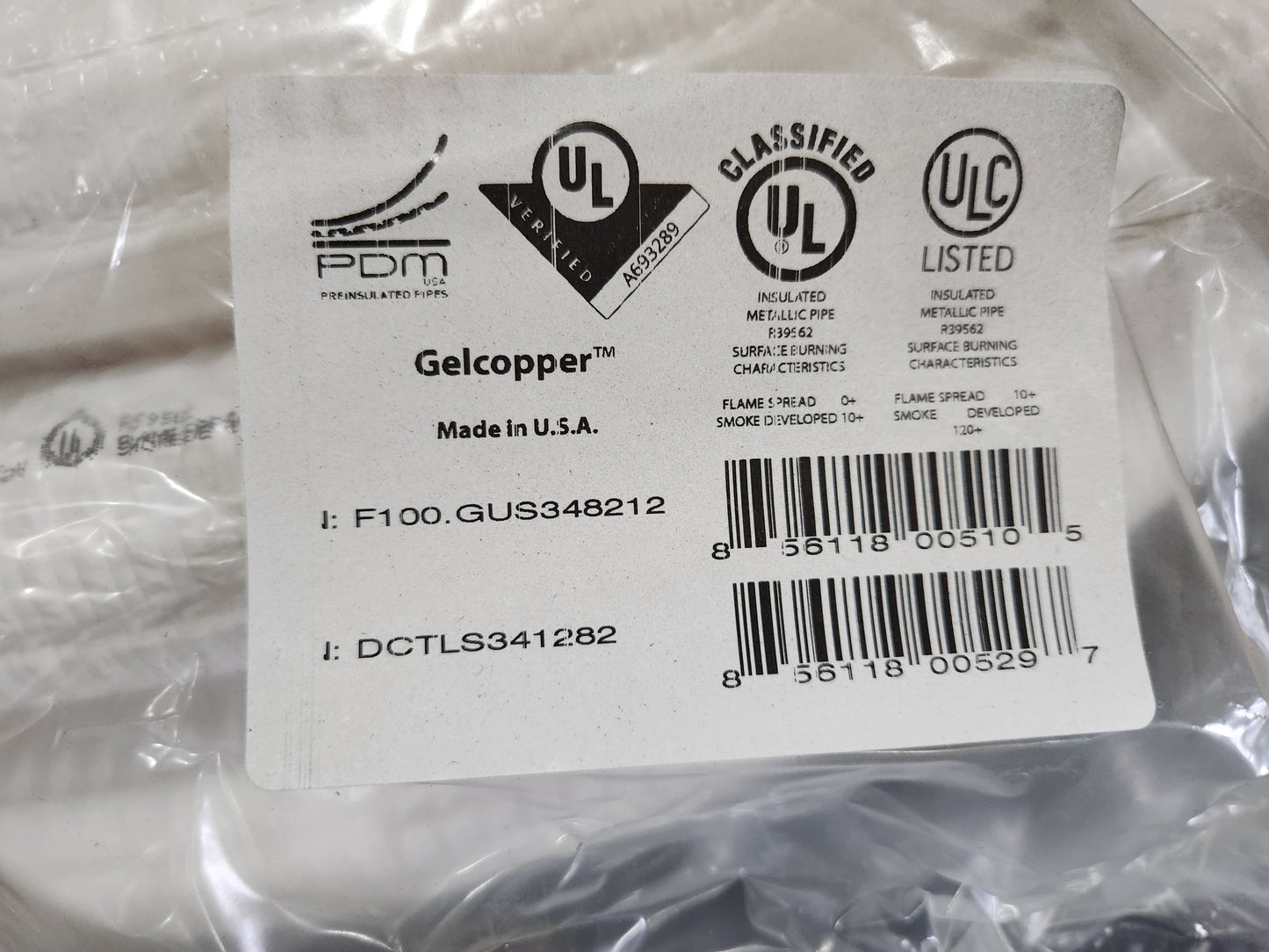 3/4" X 1/2" X 82' SWEAT INSULATED SUCTION LINE ONLY