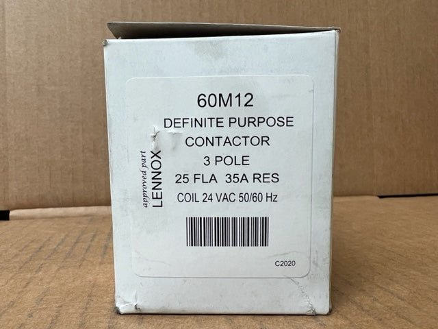 DEFINITIVE PURPOSE CONTACTOR 3 POLES, 25 AMP, 24VAC 60/50 HZ COIL