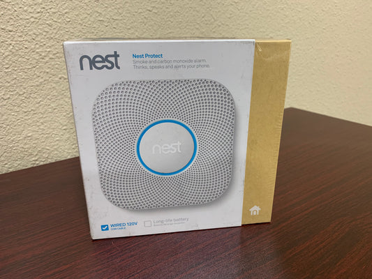 NEST PROTECT WIRED SMOKE AND CARBON MONOXIDE ALARM  VOLTS: 120