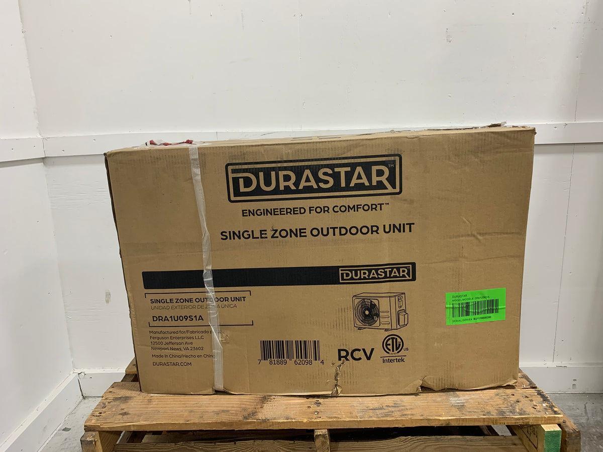 9000 BTU SINGLE ZONE OUTDOOR INVERTER MINI SPLIT HEAT PUMP, 208-230/60/1, 22.8 SEER