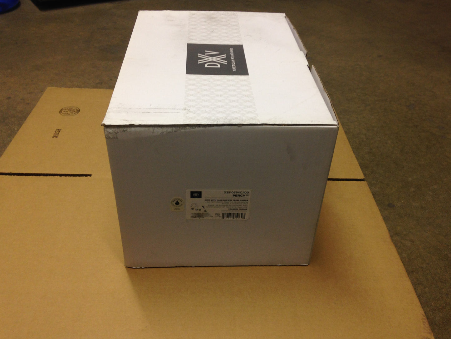 "PERCY" DMTF WITH HAND SHOWER CROSS HANDLE, POLISHED CHROME