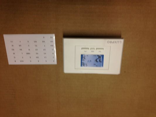 5/2-DAY PROGRAMMABLE/NON-PROGRAMMABLE THERMOSTAT, 2 STAGE HEAT/ 1 STAGE COOL, 24 VAC