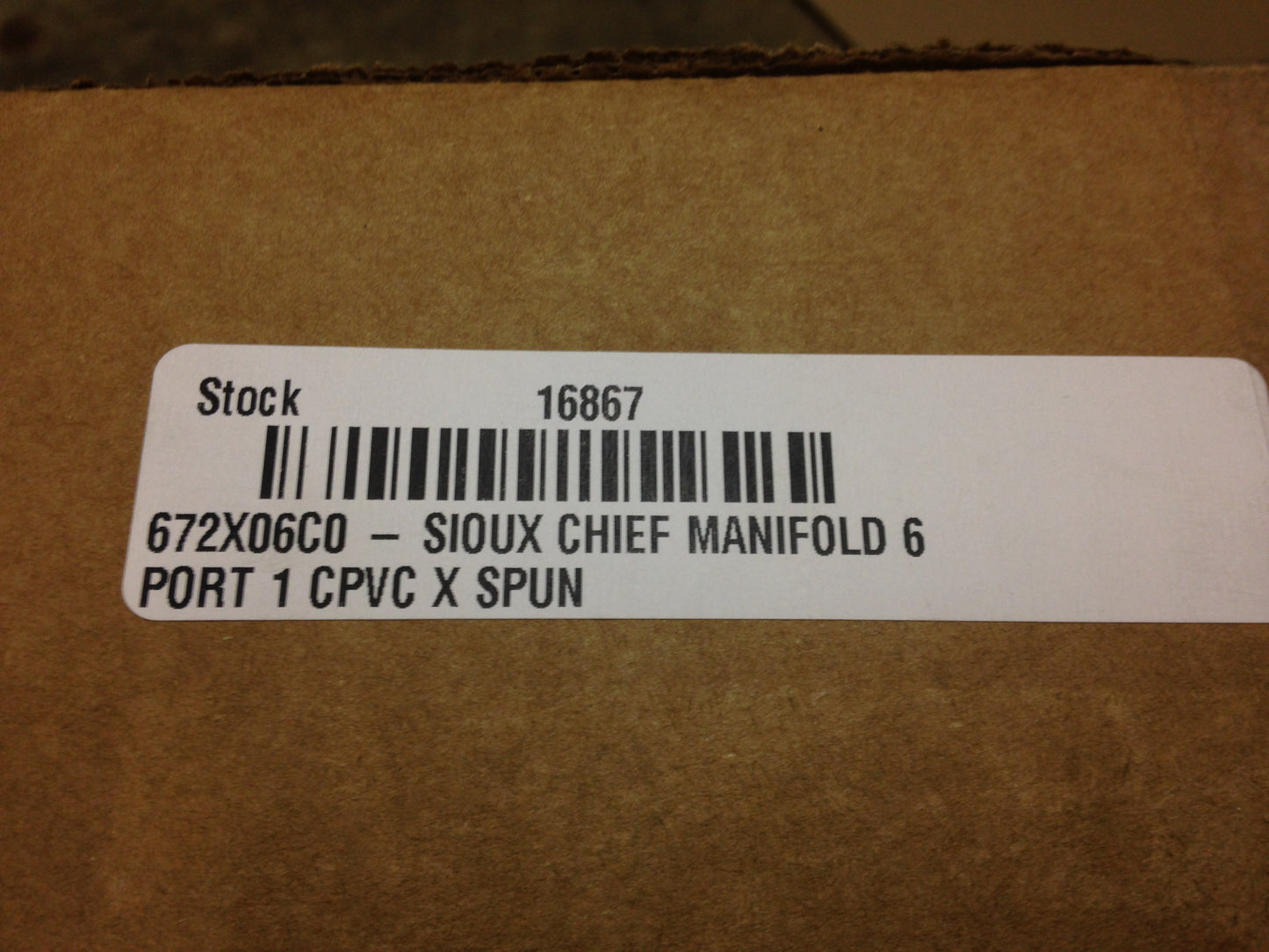 MANIFOLD 6 PORT 1" CPVC X SPUN