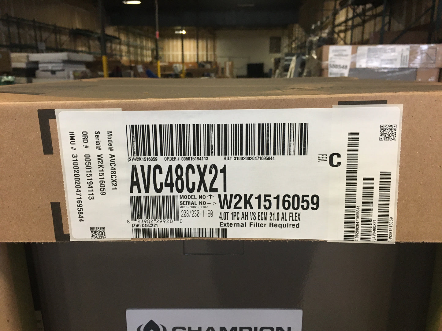 4 TON AC/HP MULTIPOSITION ECM FAN COIL 208-230/60/1 R-410A/R-22 CFM 1600