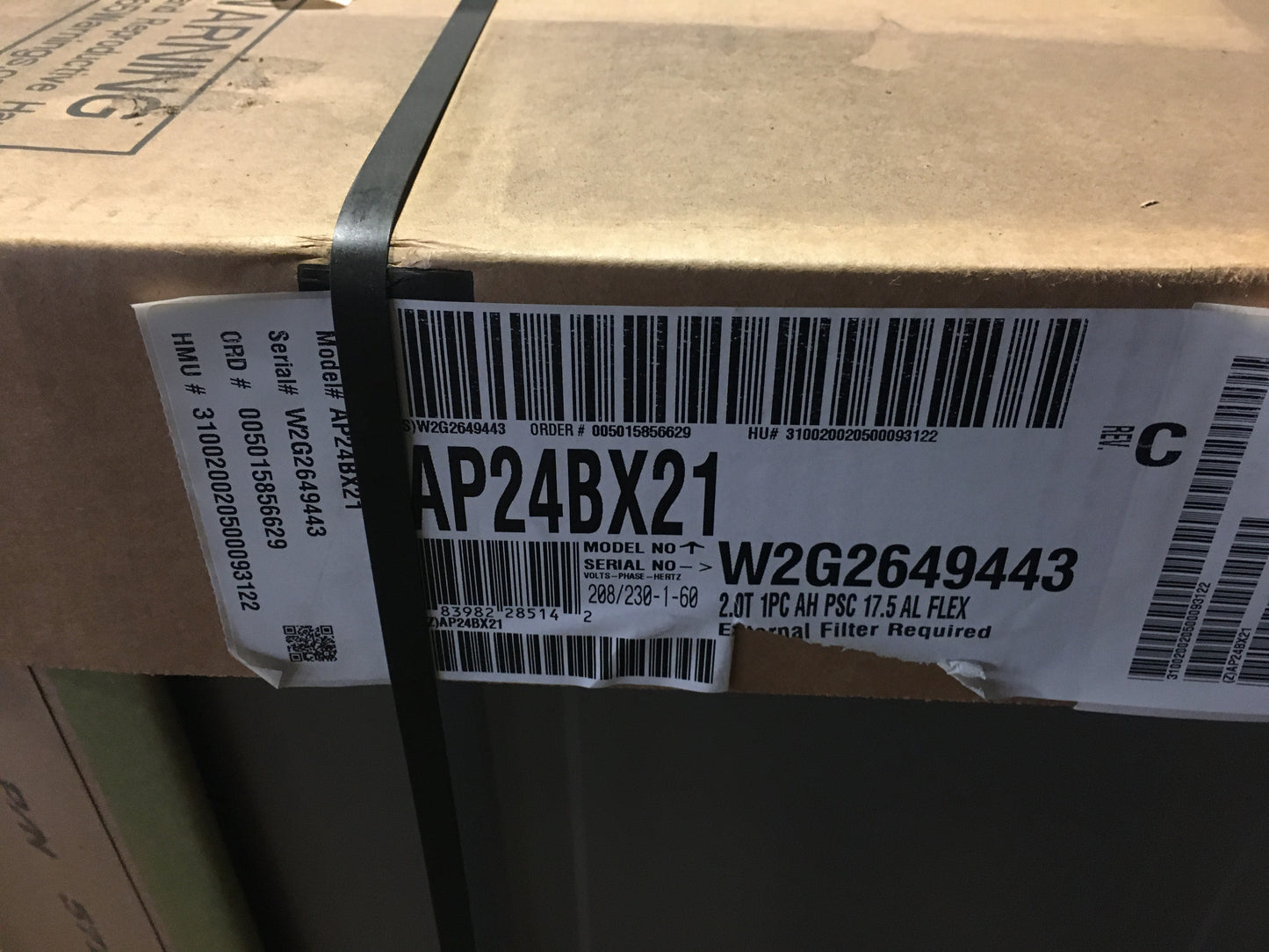 2 TON AC/HP PSC FAN COIL 208-230/60/1 R-22/R-410A/R-407C CFM 800 SEER