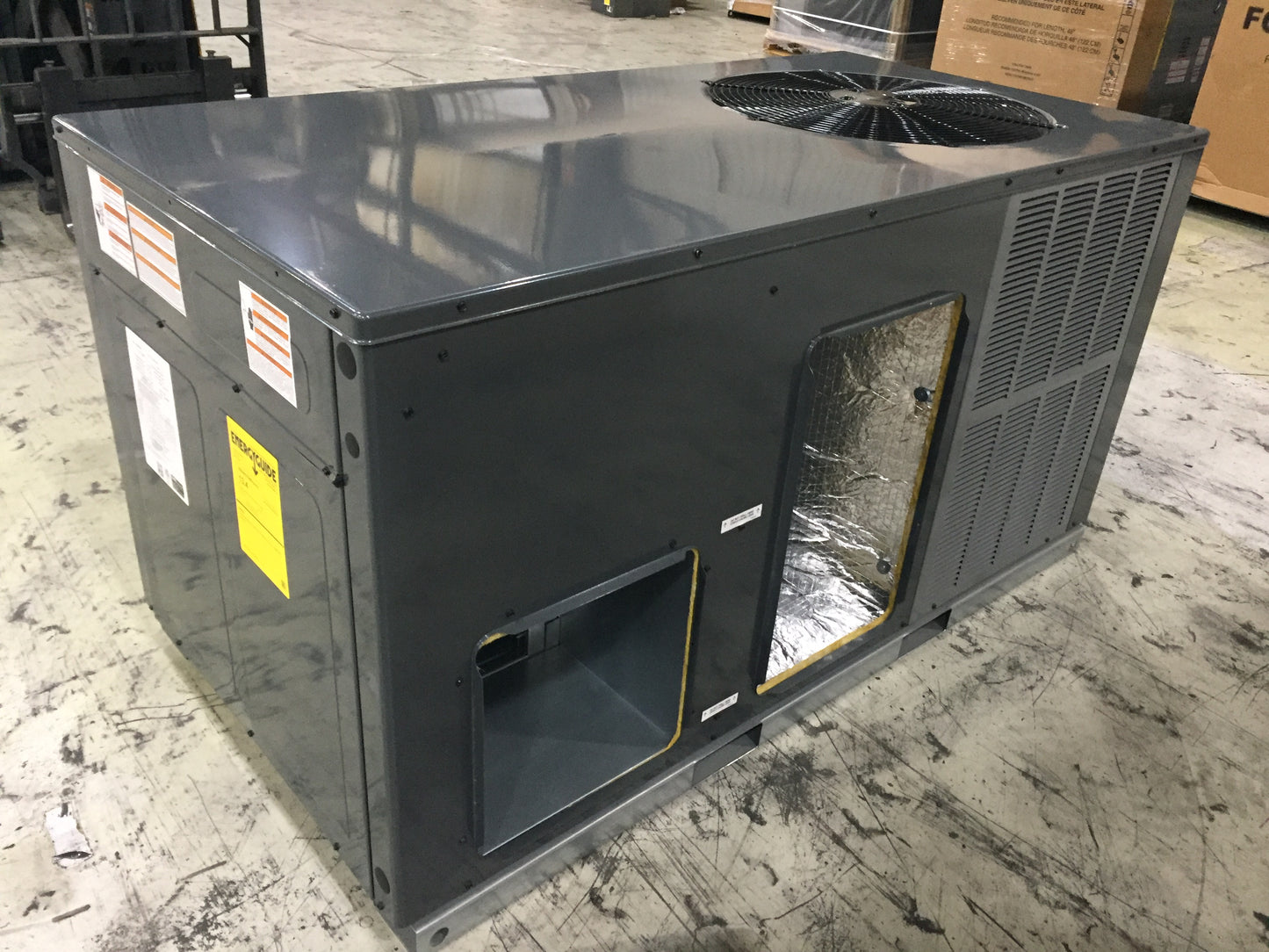 5 TON HORIZONTAL 2 STAGE PACKAGED AIR CONDITIONING UNIT, 13.4 SEER, 208-230/60/1, R-410A