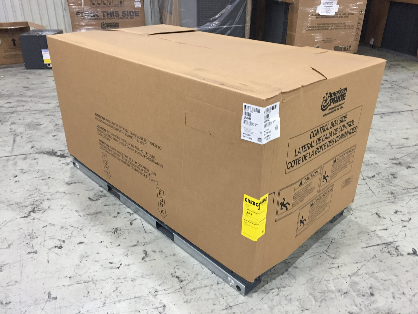 4 TON HORIZONTAL PACKAGED AIR CONDITIONING UNIT, 13.4 SEER, 208-230/60/1, R401A