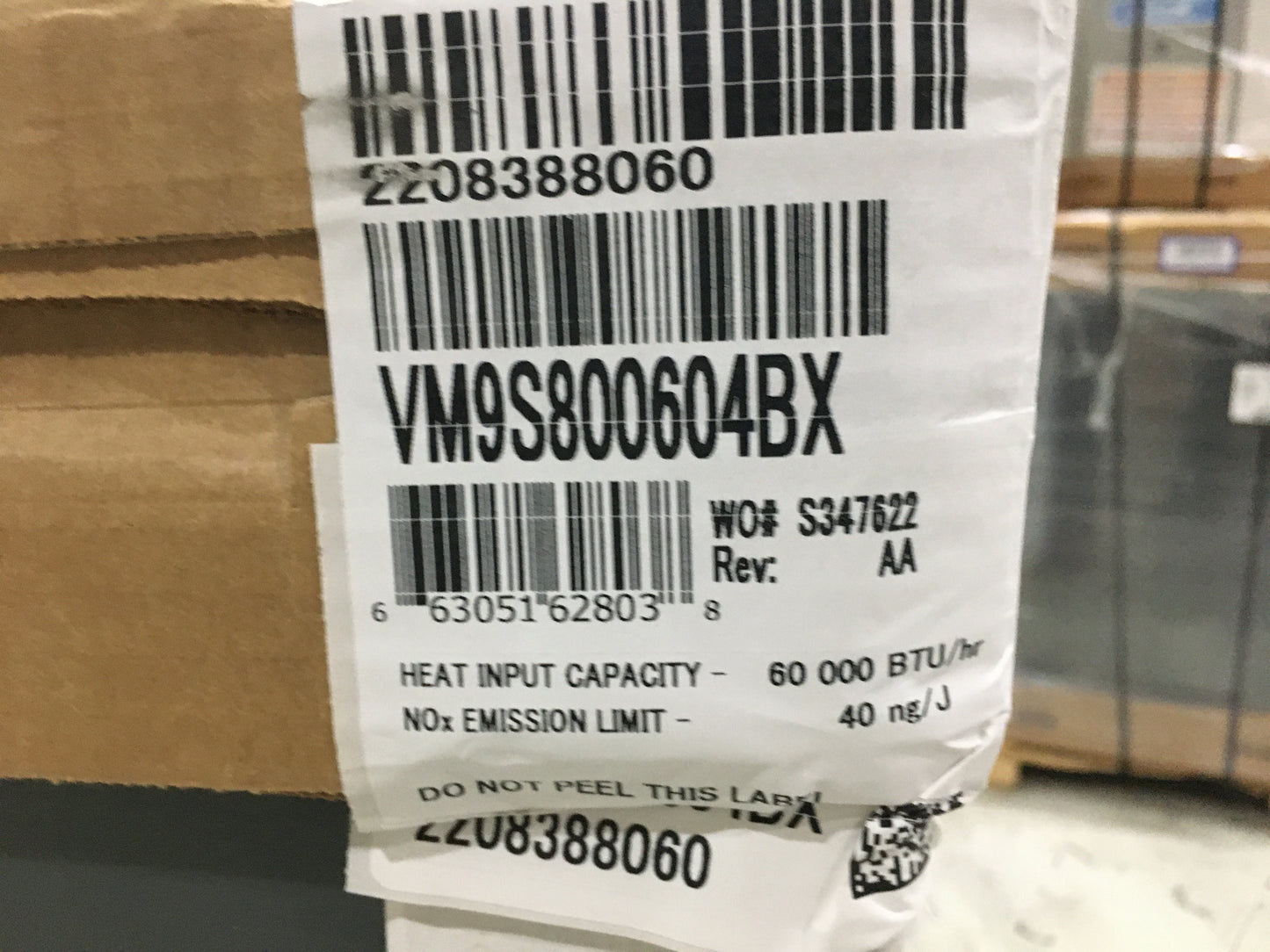 60,000 BTU SINGLE STAGE UPFLOW/HORIZONTAL ECM GAS FURNACE 80% AFUE 115/60/1 CFM:1600