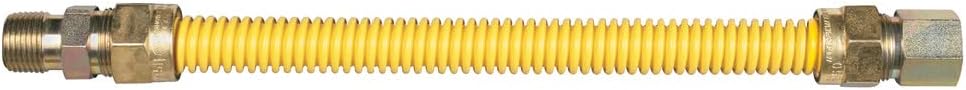 STAINLESS STEEL FLEXIBLE GAS CONNECTORS, EASY FLEX 30X1/2IN OD 1/2IN