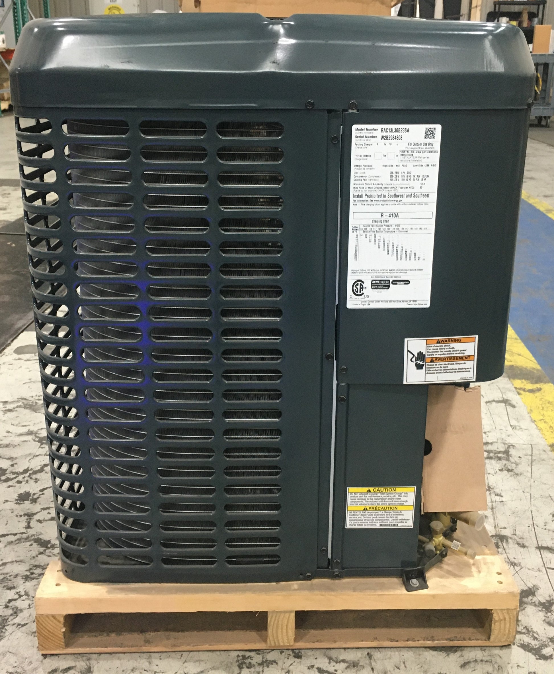 2 1/2 TON "LX" SERIES SINGLE STAGE SPLIT-SYSTEM AIR CONDITIONER, 13 SEER, 208-230/60/1  R-410A
