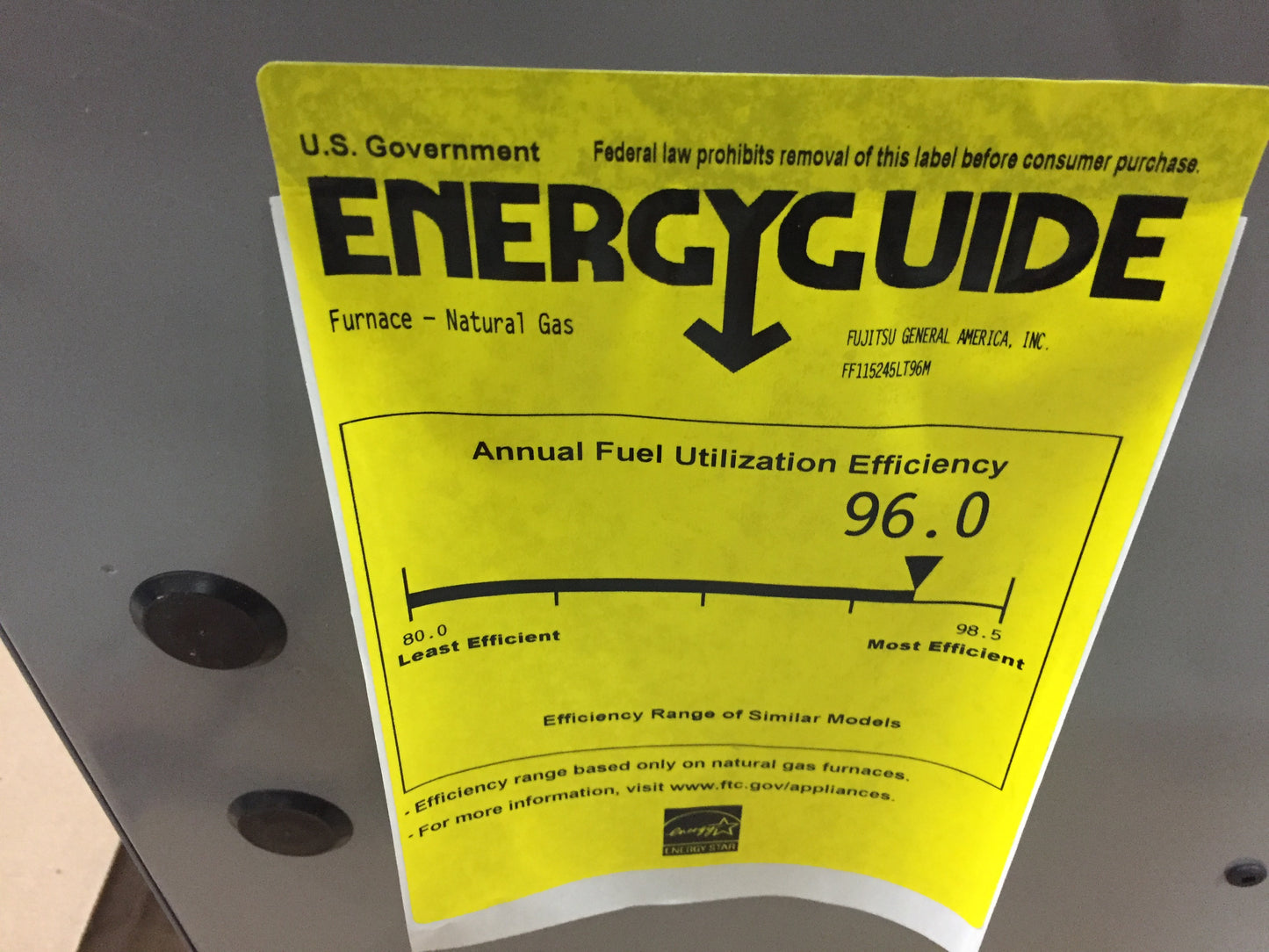 112000 BTU TWO-STAGE MULTIPOSITION ECM VARIABLE SPEED GAS FURNACE 96% AFUE 115/60/1 CFM: 1750