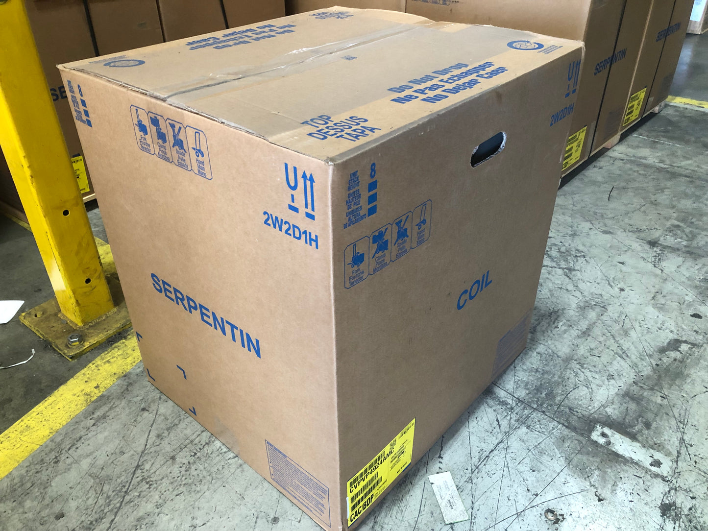 4 ton upflow/downflow AC only cased aluminum "V" coil R-410A