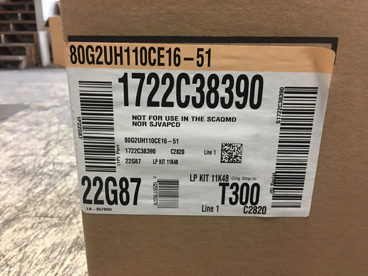 110,000 BTU TWO-STAGE UPFLOW/HORIZONTAL ECM MULTI SPEED GAS FURNACE 80% AFUE 120/60/1 CFM: 1600