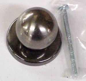BALL CABINET KNOB W/BACKPLATE
