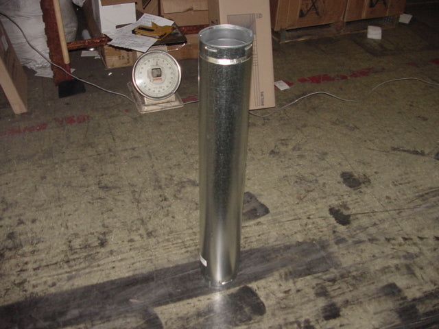 5" B-VENT GAS PIPE GALVANIZED 3' LENGTH