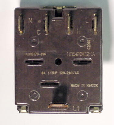 5-POSITION ROTARY SWITCH 8 AMP