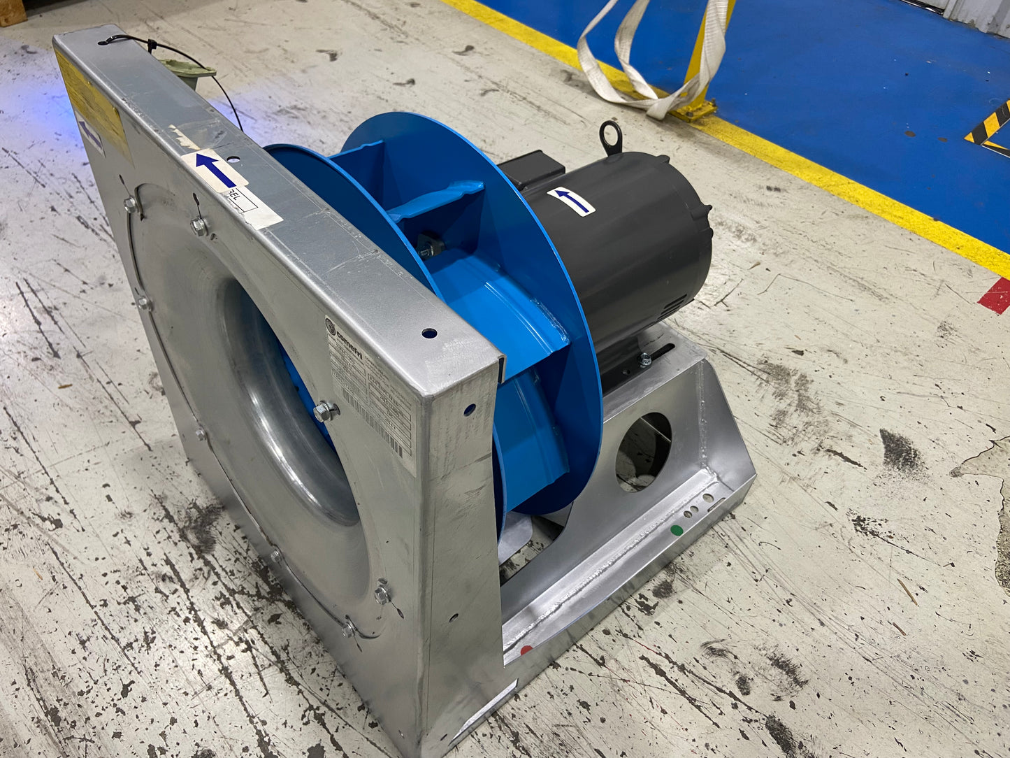 NP45T003 18" Single Inlet Direct Drive Plenum Fan w/10HP 230/460 Volt Motor RPM 2815