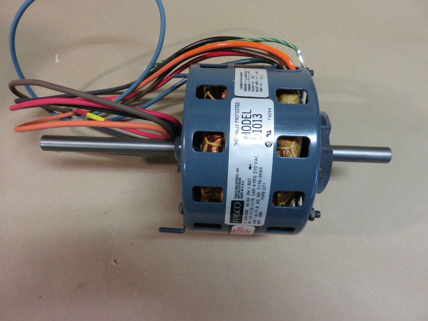 1/8HP Electric Motor 208-230/60/1