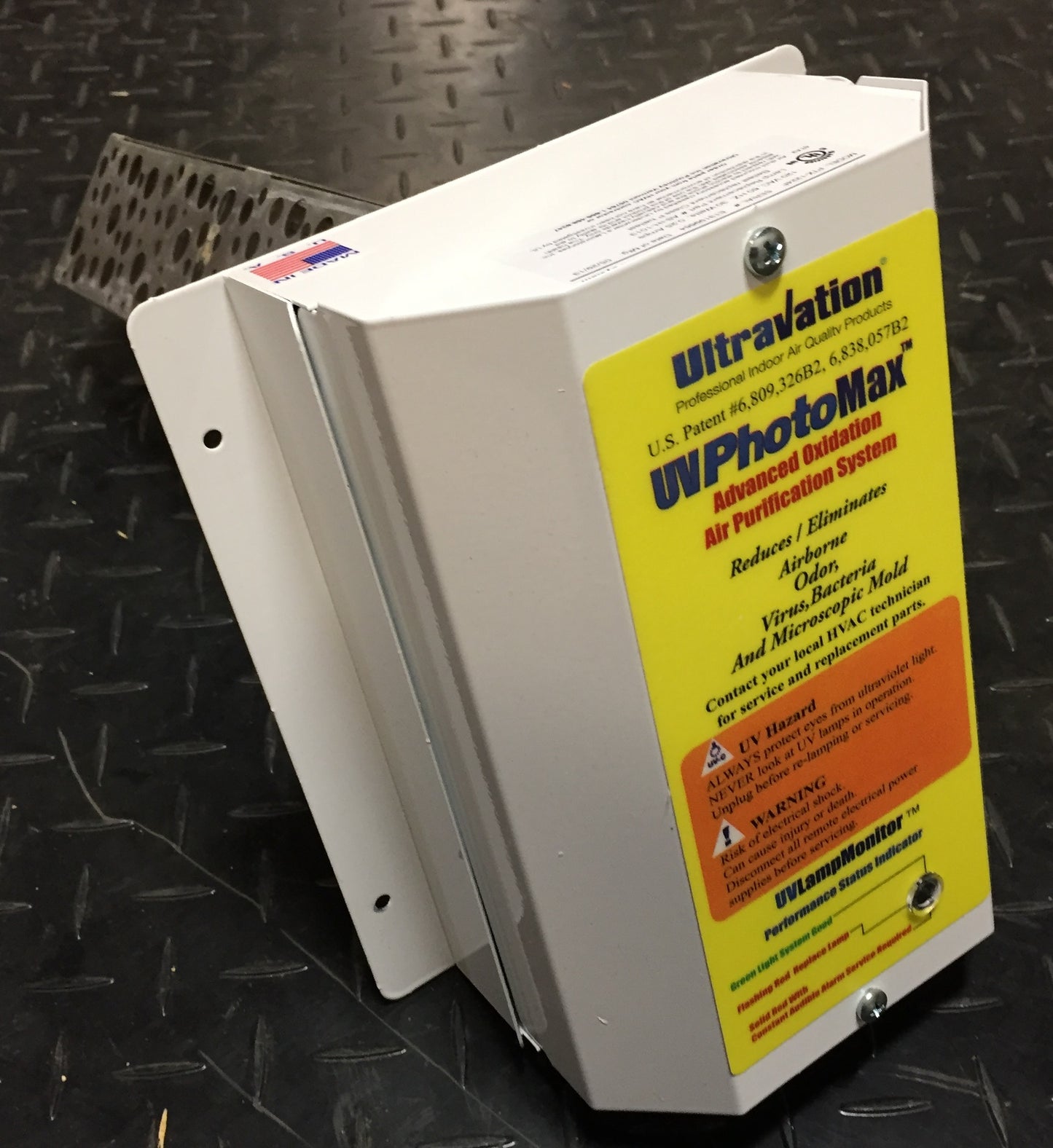 Sistema de purificación de aire doméstico por oxidación avanzada Uvphotomax