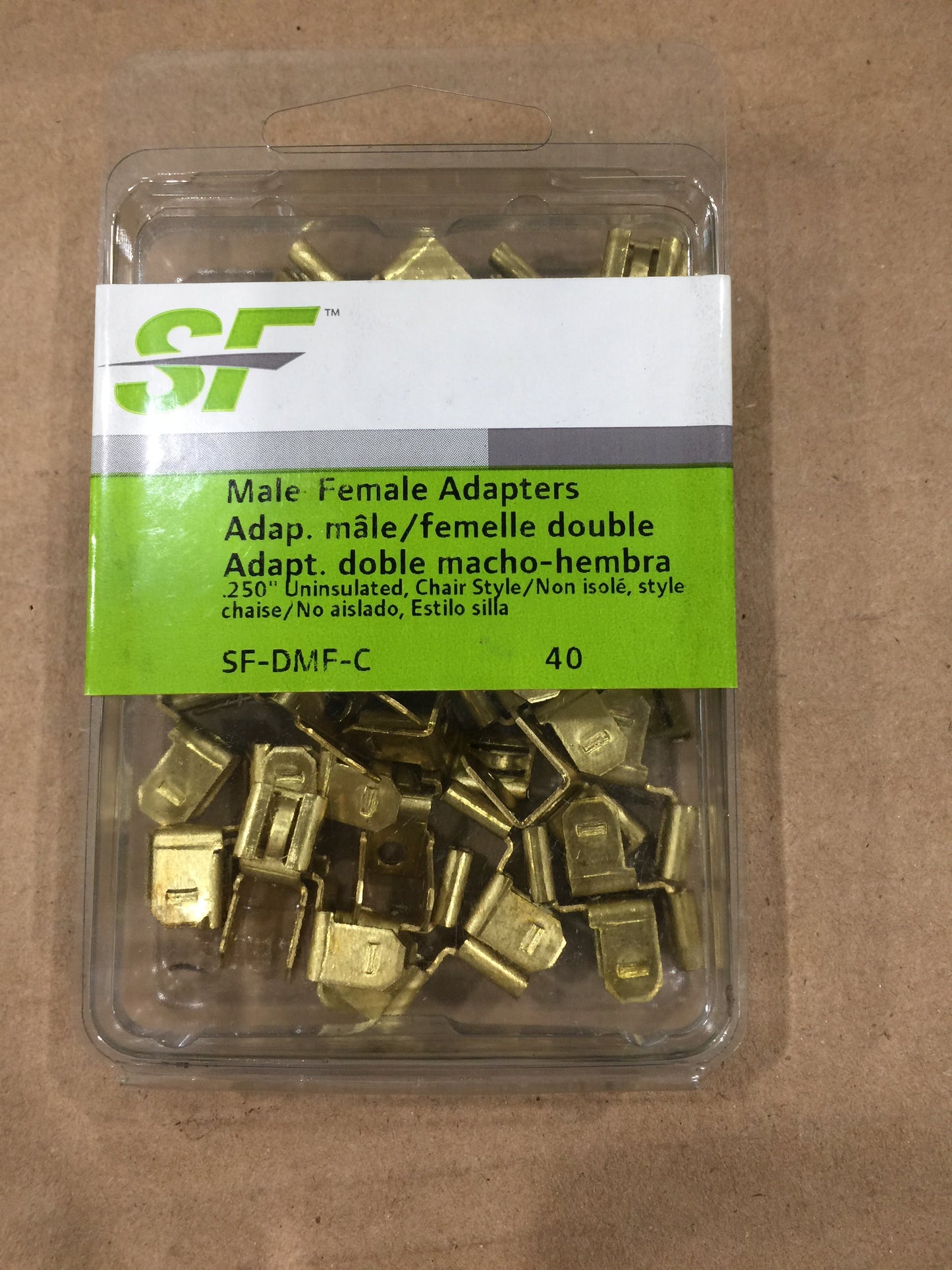 Terminal; Double Male Single Female Adaptor- Chair Style