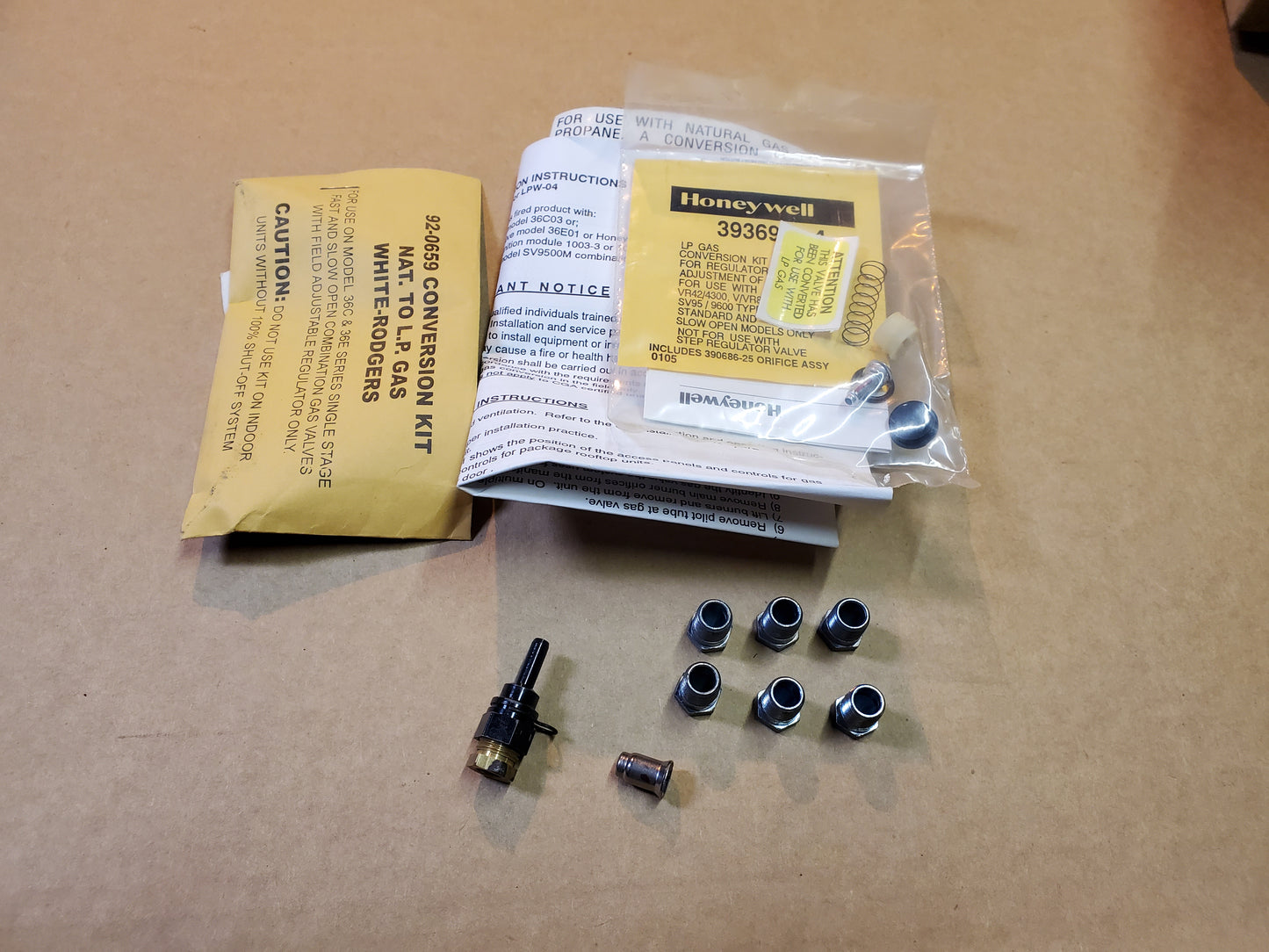 L.P. Gas Conversion Kit