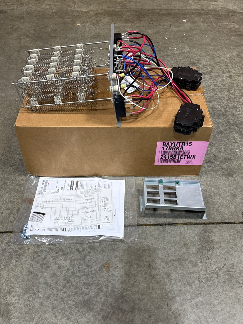 15 KW Electric Heat Kit with Breaker 208/240/60/1