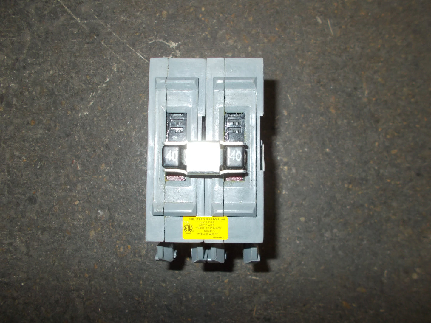 2 Pole 40 Amp Circuit Breaker 120-240Vac
