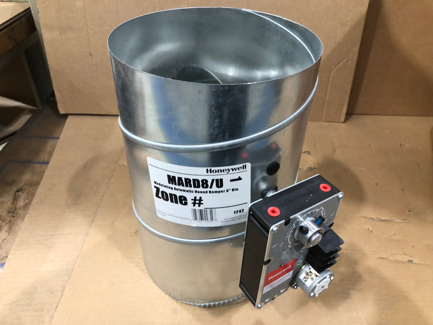 8 Modulating Automatic Round Damper 24V"