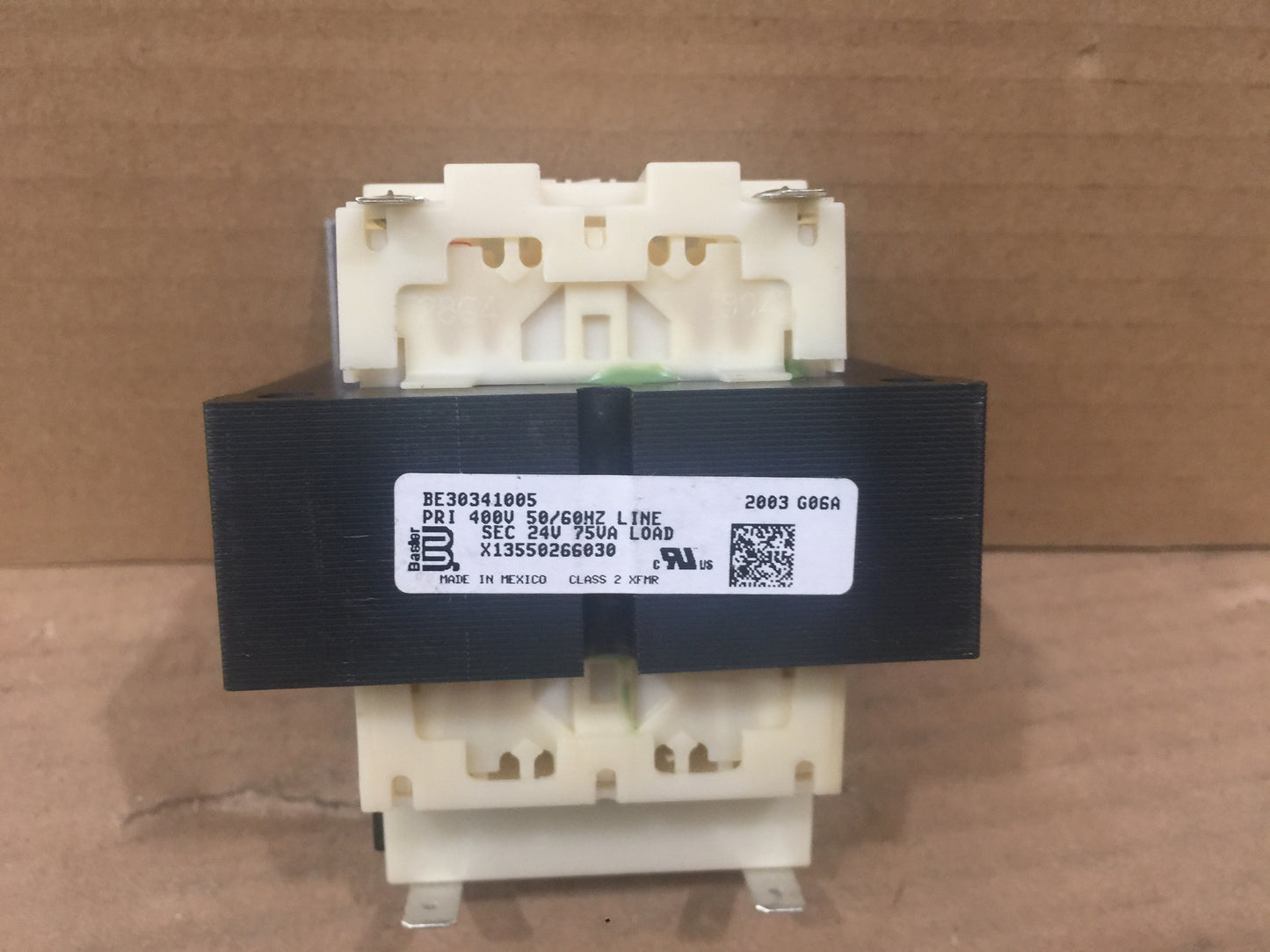 Transformer; 75Va, 400V,Pri, 24V Sec, 50/60Hz