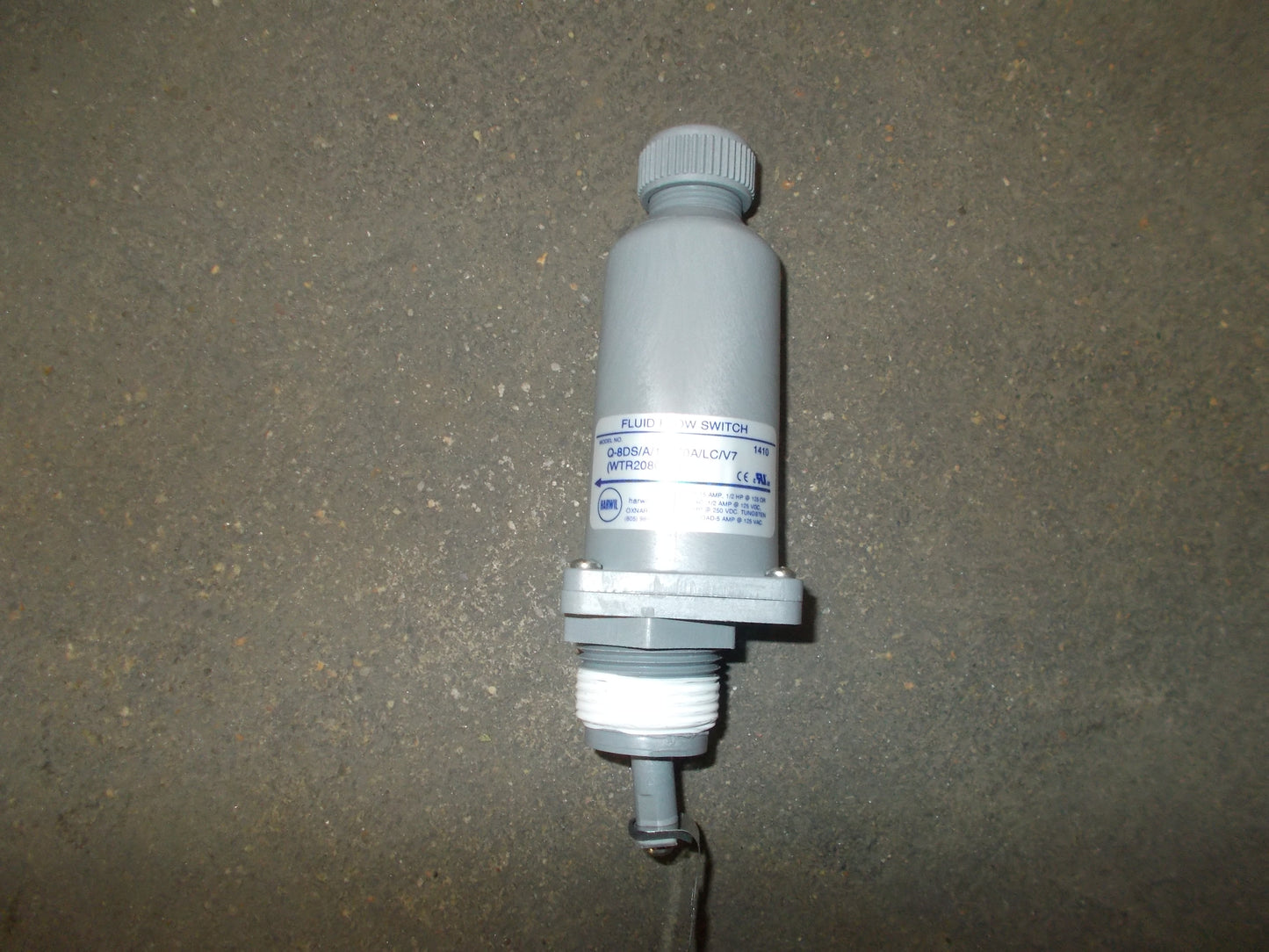 1/2 HP SPST Fluid Flow Switch, 125-250 VAC