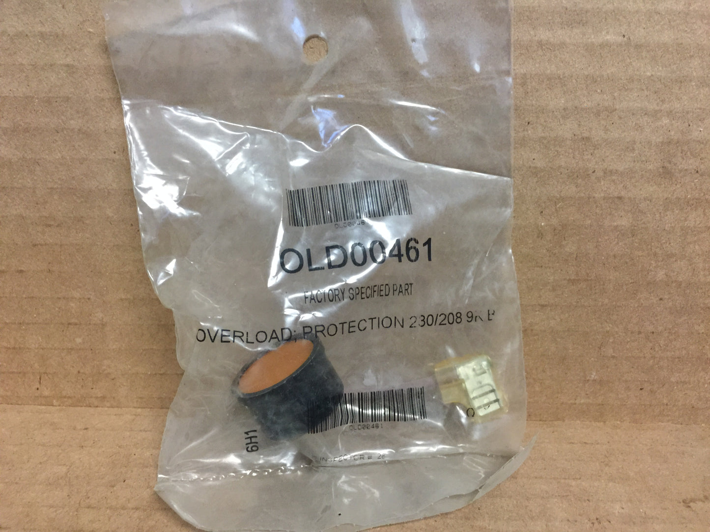 Overload; Protection, 208/230 9K BTU