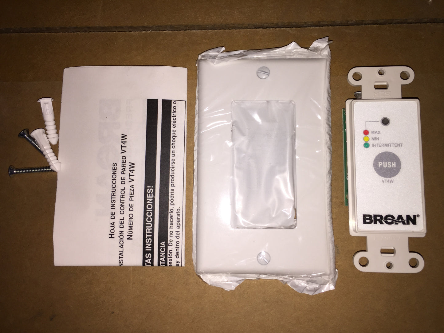 Control de pared de 24 voltios y 3 modos