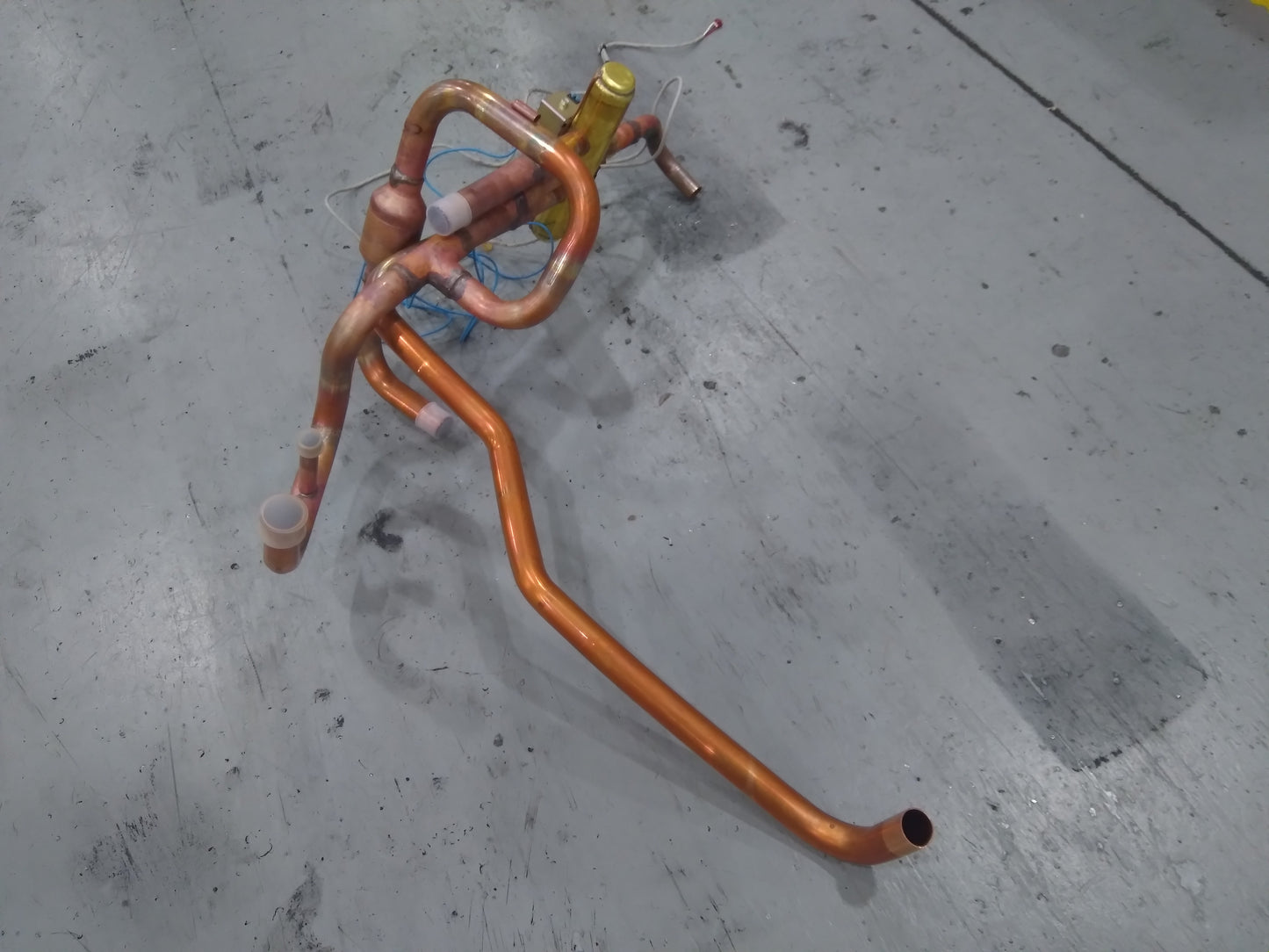 4 Way Reversing Valve Assembly with 24V Coil and Pressure Switch